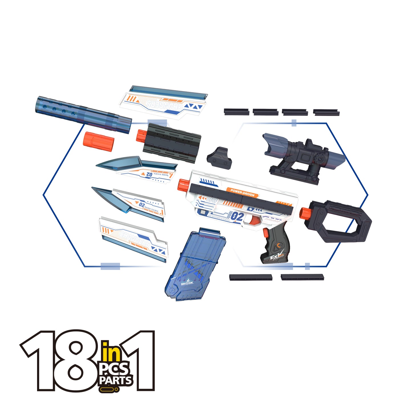 M416 Electric Sniper Soft Bullet Shell Ejecting Toys Gun