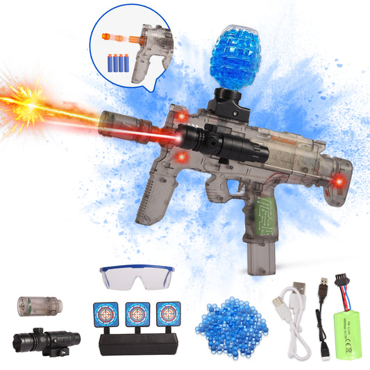 Galaxy MP7 Gel Ball&Soft Bullet Dual Modes Blaster With IR&Muzzle Light | US Stock