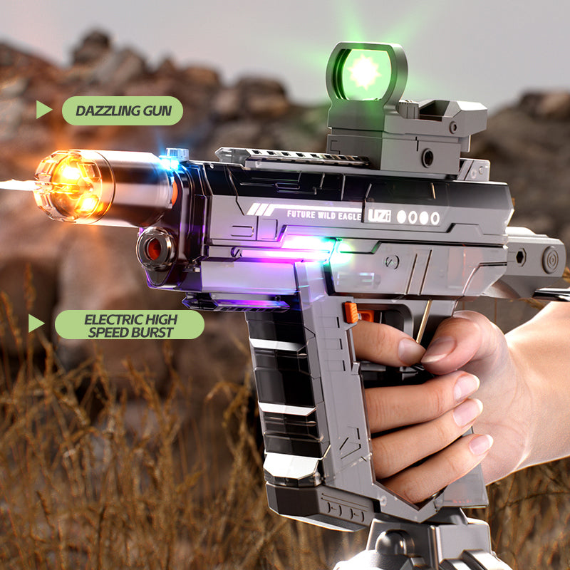 UZI LED Electric Water Gun With Auto Water Absorption and Recoil Effect