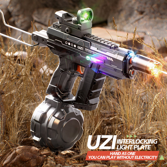UZI LED Electric Water Gun With Auto Water Absorption and Recoil Effect
