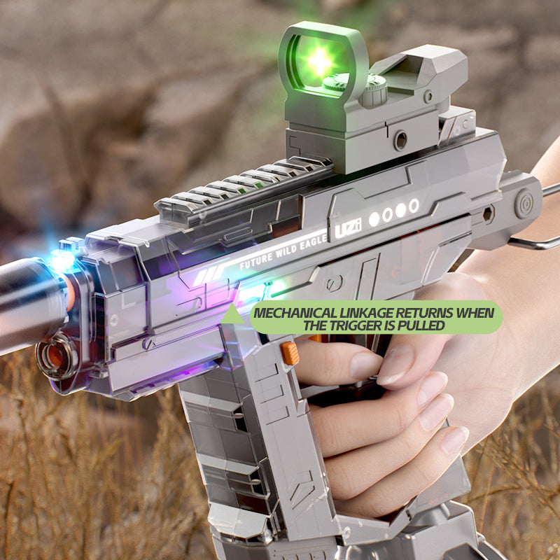 UZI LED Electric Water Gun With Auto Water Absorption and Recoil Effect