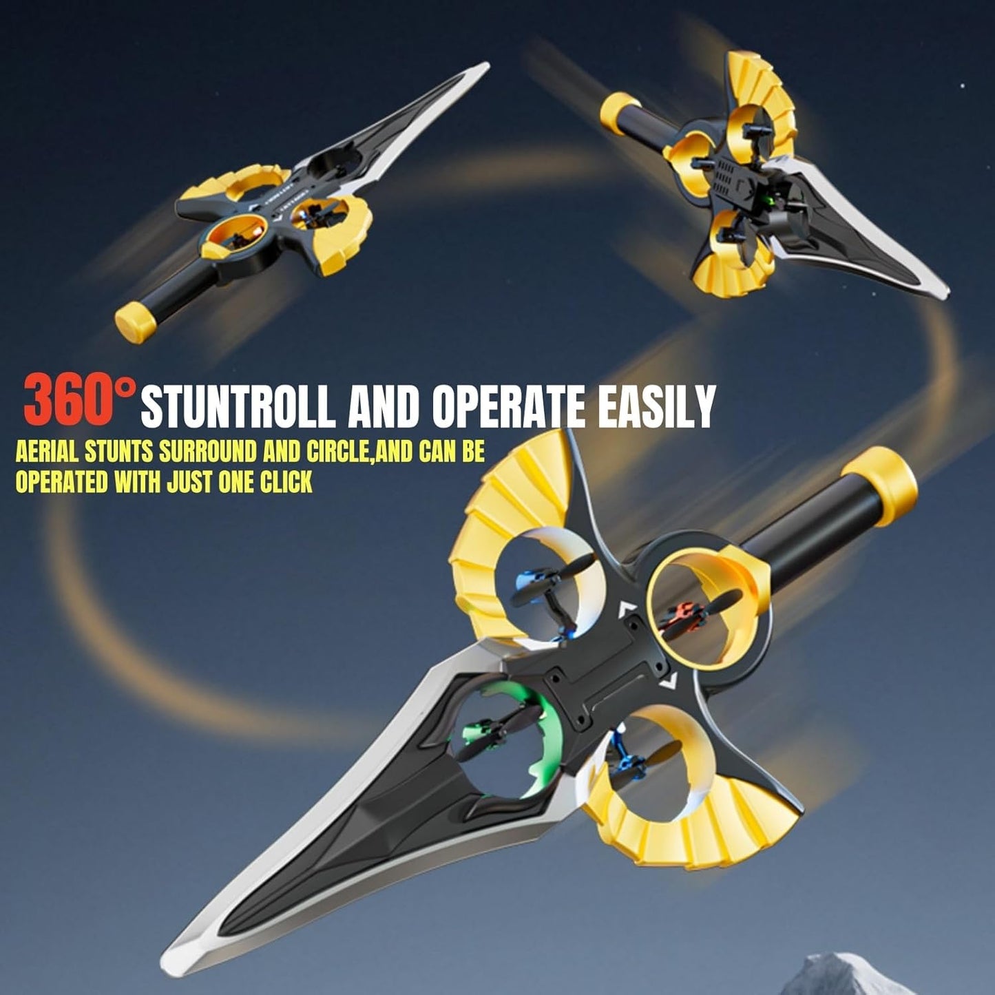 RC Flying Sword-Hand Wave/Controller Mode, 2 Batteries included - US Stock